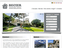 Tablet Screenshot of becierimmobiliaria.com